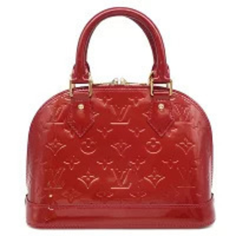 Louis Vuitton Alma bag Monogram Vernis Cerise red Handbag